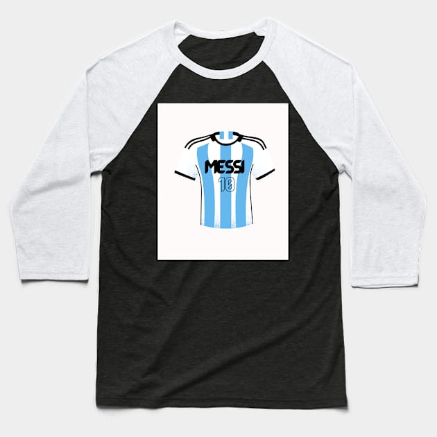 Messi, 2022 World Cup Baseball T-Shirt by RiseAbove22